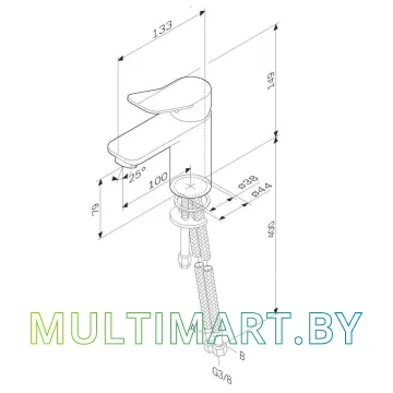 Смеситель AM.PM X-Joy F85A02133 картинка 6